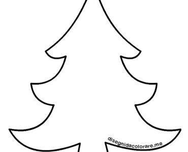 cartamodello albero natale
