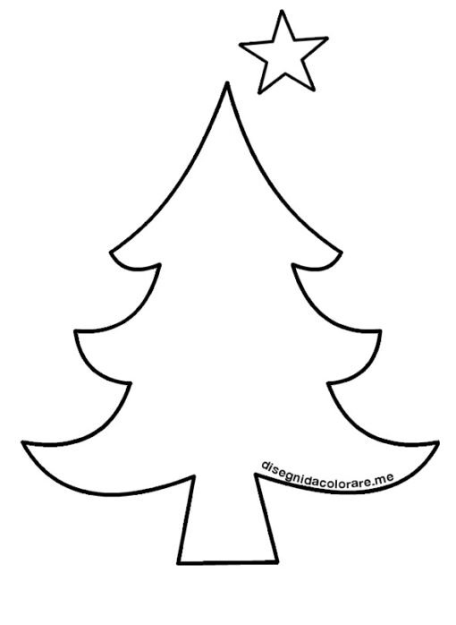 Albero di Natale cartamodello 1 cartamodello albero natale