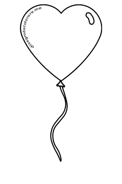 Palloncino a cuore 1 cuore palloncino