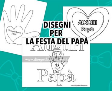 disegni festa papa