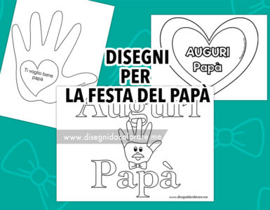 disegni festa papa