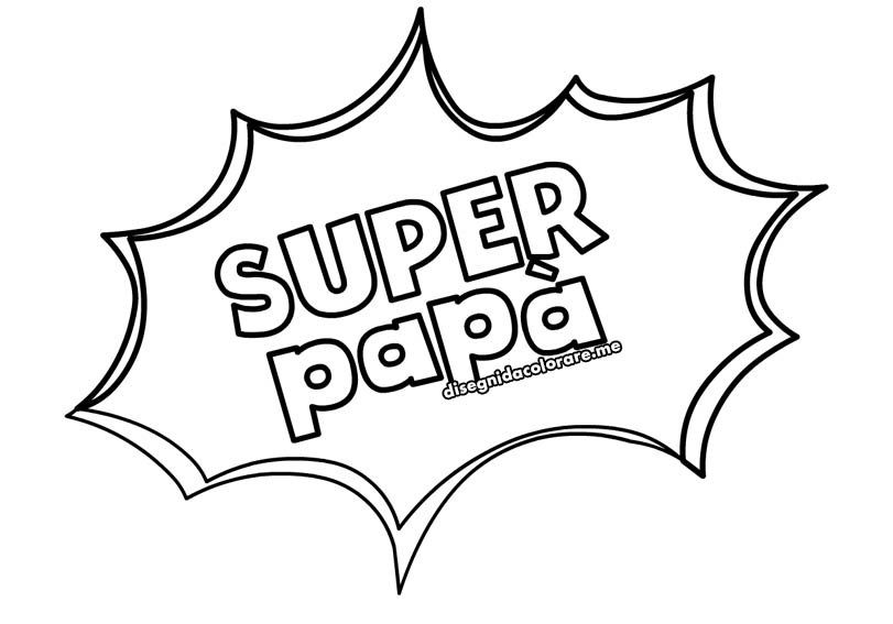Super papà disegno 1 super papa