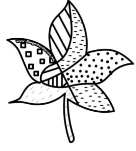 foglia autunnale astratta