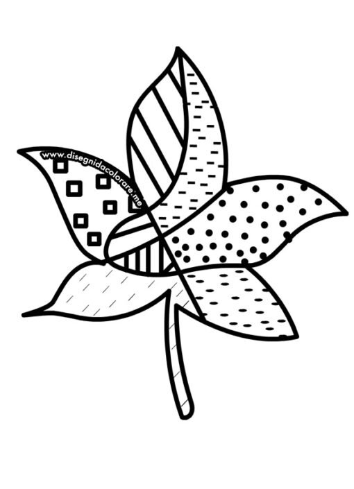 foglia autunnale astratta