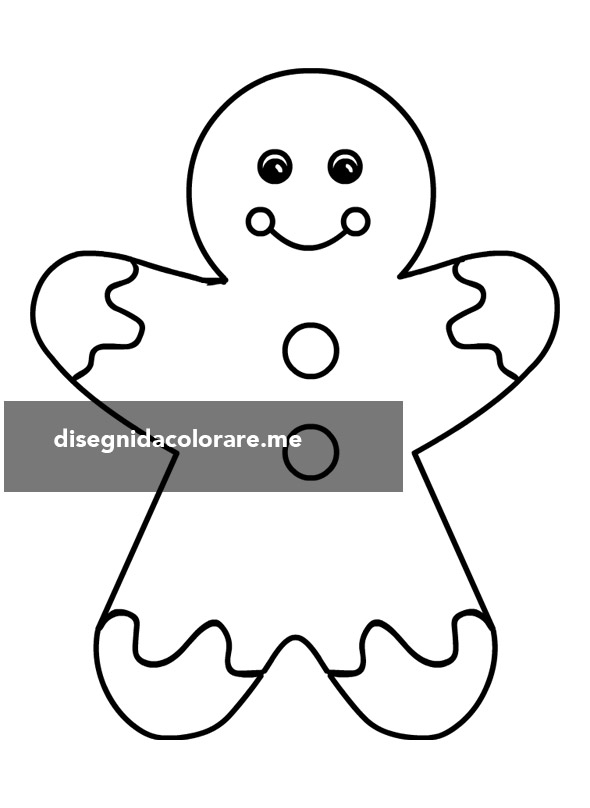 Omino Di Pan Di Zenzero Disegno Colorato Omino pan di zenzero - Disegni da colorare