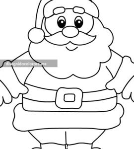 babbo natale disegno