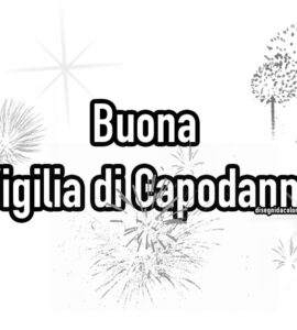 buona vigilia di capodanno