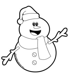 pupazzo neve con cappello