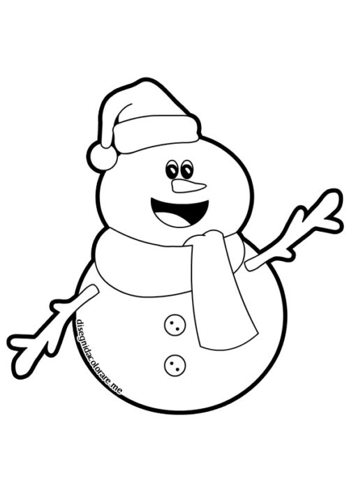 Pupazzo di neve con cappello di babbo natale 1 pupazzo neve con cappello
