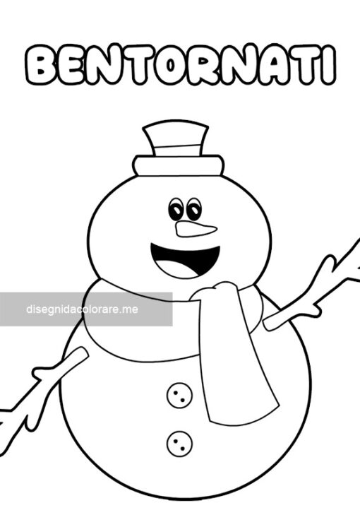 Bentornati con pupazzo di neve 1 ritorno a scuola dopo vacanze natale