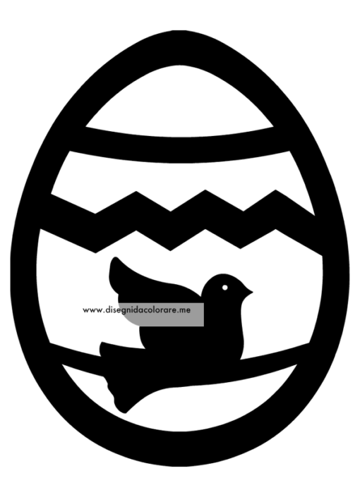 Stencil uovo di Pasqua 1 Stencil uovo Pasqua