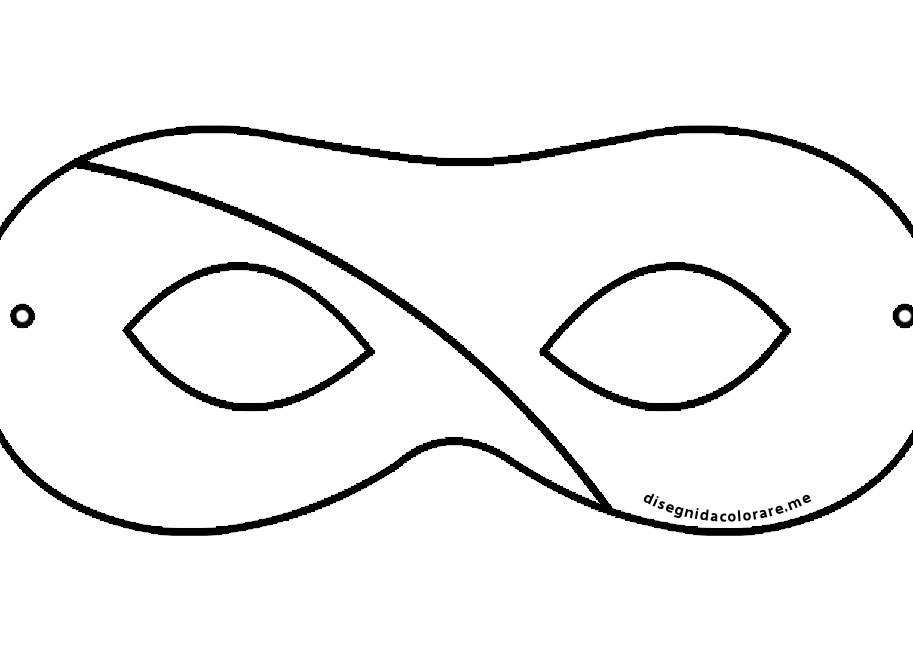 Maschera Carnevale - Disegni da colorare