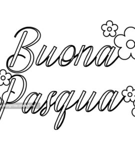 buona pasqua corsivo