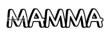 scritta mamma