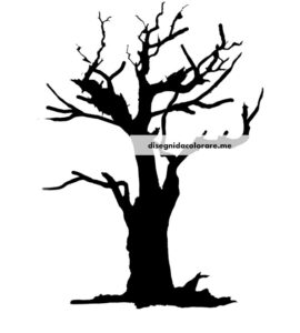 albero spoglio silhouette