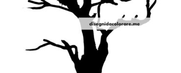 albero spoglio silhouette