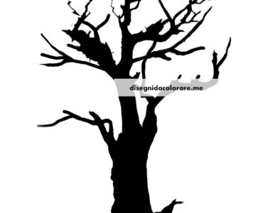 albero spoglio silhouette
