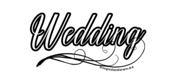 scritta wedding