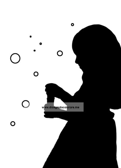 Bambina con bolle di sapone 1 bambina bolle sapone