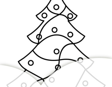 albero natale astratto