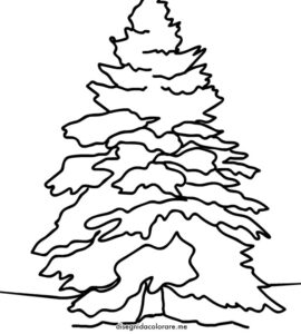 albero con neve