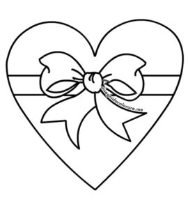 cuore con fiocco