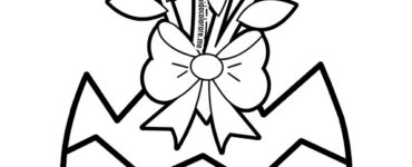 uovo pasqua con fiori