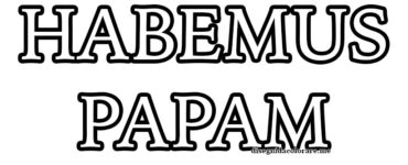 habemus papam scritta
