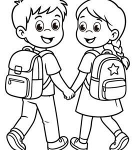 bambini con zaini
