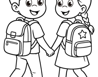 bambini con zaini