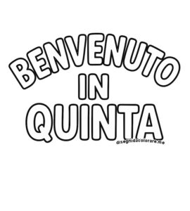 benvenuto in quinta