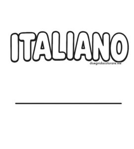 scritta italiano