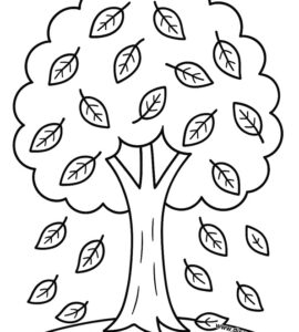 albero autunno foglie secche