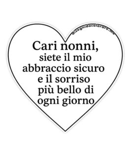 cuore messaggio nonni
