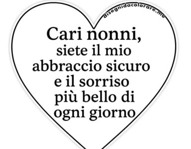 cuore messaggio nonni
