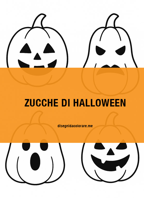 Modelli di zucche di Halloween da stampare 1 Zucche di Halloween