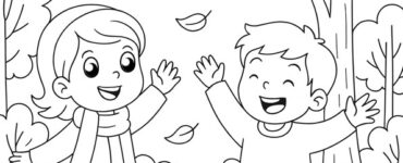 Bambini che giocano con le foglie 9 bambini giocano con foglie