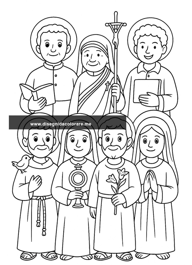 Santi da colorare per bambini 1 santi per bambini