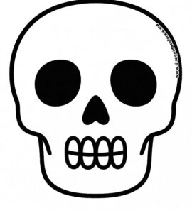 teschio sagoma