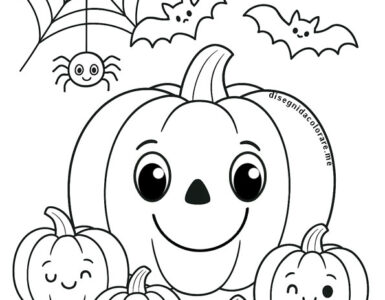 zucche halloween pipistrelli