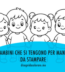 bambini che si tengono per mano