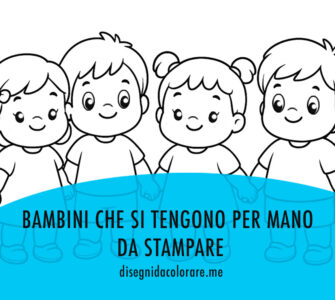 bambini che si tengono per mano