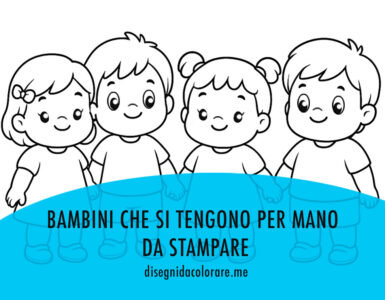 bambini che si tengono per mano