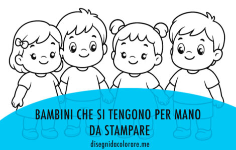 bambini che si tengono per mano
