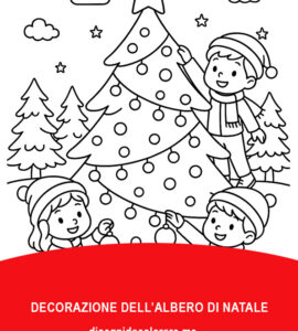scena decorazione albero di Natale