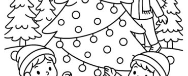 scena decorazione albero di Natale