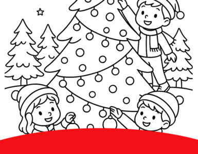 Decorazione dell’albero di Natale 5 scena decorazione albero di Natale