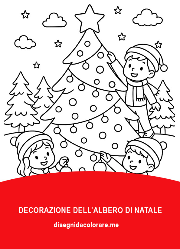 Decorazione dell’albero di Natale 1 scena decorazione albero di Natale