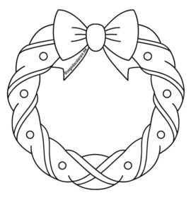 ghirlanda natalizia con fiocco