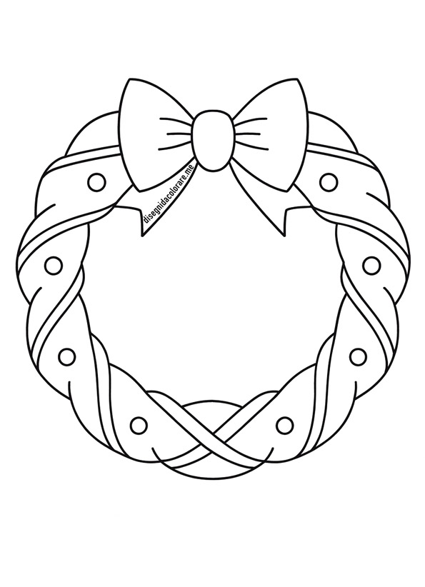 Ghirlanda natalizia con fiocco 1 ghirlanda natalizia con fiocco